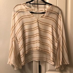 Anthropologie stripe blouse